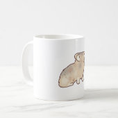 Happy Pika � Süße Tier Art Kaffeetasse (Vorderseite Links)