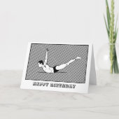 Happy Pilates Birthday Card Swan Dive Karte (Vorderseite)
