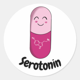 Happy Pill Aufkleber - Serotonin