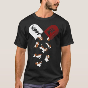 Happy Pill Beagle Beagle Mama Vater T-Shirt