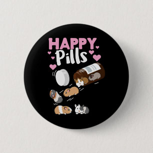 Happy Pill Guinea Pig Button