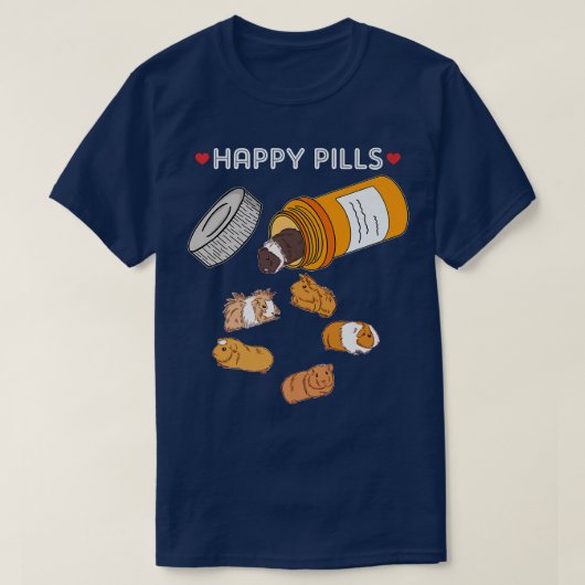 Happy Pill Guinea Pig Premium T - Shirt (Design vorne)