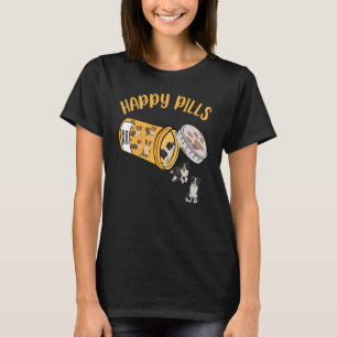 Happy Pills Border Collie Dog T-Shirt
