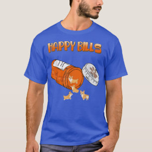 Happy Pills Corgi, Miniatur Corgi Dog Eigentümer,  T-Shirt