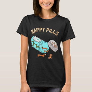 Happy Pills Dackel, Hund Lover Geschenk T-Shirt