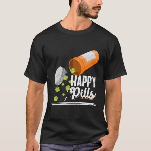 Happy Pills Frog Frog Eigentümer T-Shirt (Vorderseite)