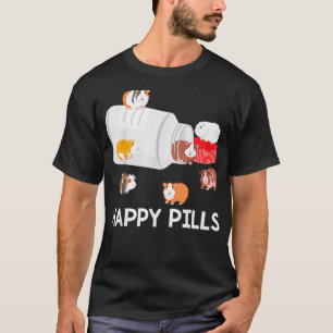 Happy Pills Funny Guinea Pig Lover Geschenk Idee T-Shirt