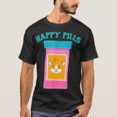 Happy Pills Medication Capsule Guinea Pig T-Shirt (Vorderseite)
