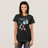 Happy Pills Pig Niedlich T-Shirt (Vorne ganz)
