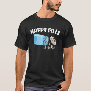 Happy Pills Sibirier Husky Paw Canine Hunde Humor T-Shirt