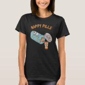 Happy Pills Yorkie Terrier Dog Cute Puppy Funny Pe T-Shirt (Vorderseite)