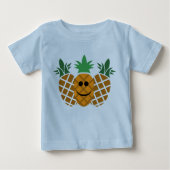 Happy Pineaple Design - Baby Fine Jersey T - Shirt (Vorderseite)