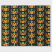 Happy Pineaple Design - Glossy Wrapping Paper, 30 Geschenkpapier (Flach)