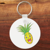 Happy Pineaple Schlüsselanhänger (Vorderseite)