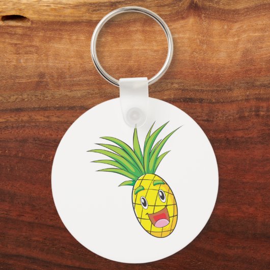 Happy Pineaple Schlüsselanhänger (Vorderseite)