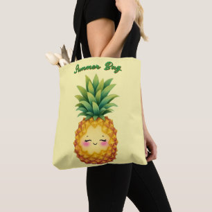 Happy Pineaple Summer Tote Bag Tasche