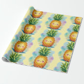Happy Pineapple Wrapping Paper Geschenkpapier (Ungerollt)