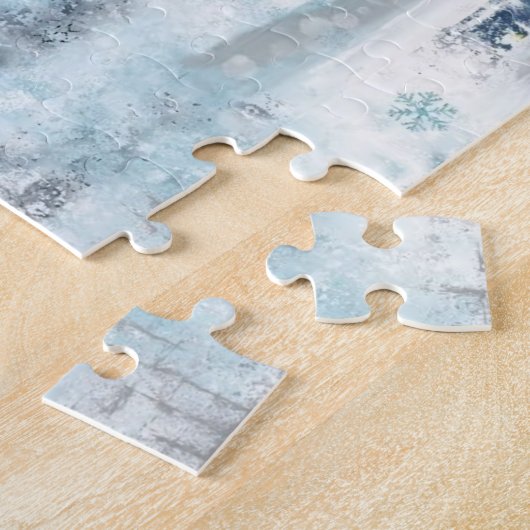 Happy Pinguin - Weihnachts-Feier Spaß Malerei Puzzle (Seite)