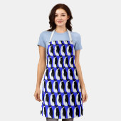 Happy Pinguins farbenfrohe Fun Pattern Einzigartig Schürze (Getragen)