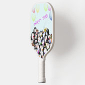 Happy Pinguins Geburtstagsparty Pickleball Paddle (Links)