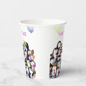 Happy Pinguins Party Paper Cups - Benutzerdefinier Pappbecher (Links)
