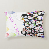 Happy Pinguins Pillow - Benutzerdefinierter Text Dekokissen (Vorderseite)