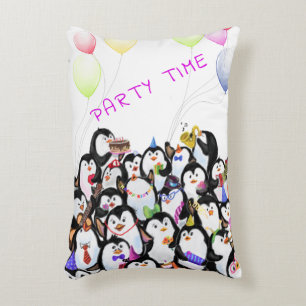 Happy Pinguins Pillow - Benutzerdefinierter Text Dekokissen