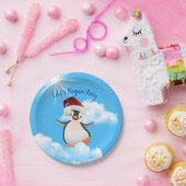 Happy Pinguins, Santa-Hats Pappteller (Party)