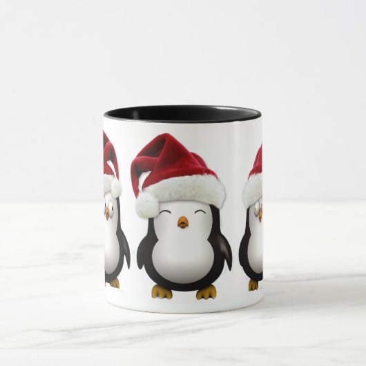 Happy Pinguins, Santa-Hats Tasse (Zentrum)