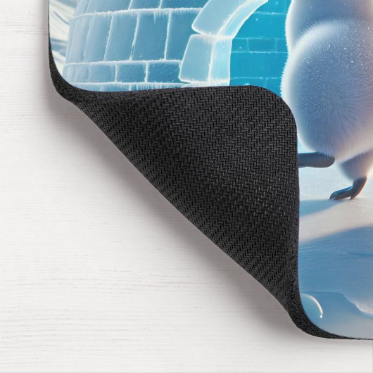 Happy Pinguins Tanzen Mousepad (Ecke)