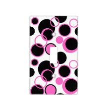 Happy Pink and Black Circles