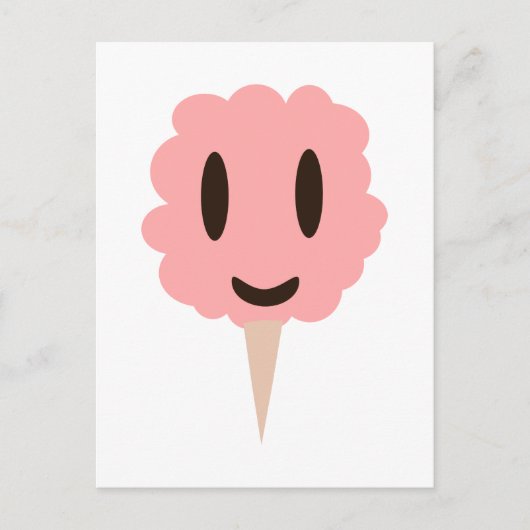 Happy Pink Cotton Candy Postkarte (Vorderseite)