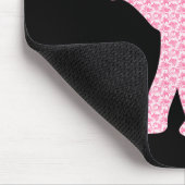 Happy Pink Elephant Art Muster Niedlich Mousepad (Ecke)