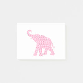 Happy Pink Elephant Art Muster Niedlich Post-it Klebezettel