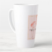 Happy Pink Flamingo Milchtasse (Linke Ecke)