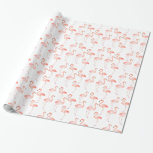 Happy Pink Flamingos Geschenkpapier