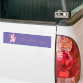 Happy Pink Pig Jumping Thunder_Cove Autoaufkleber (Auf Lkw)