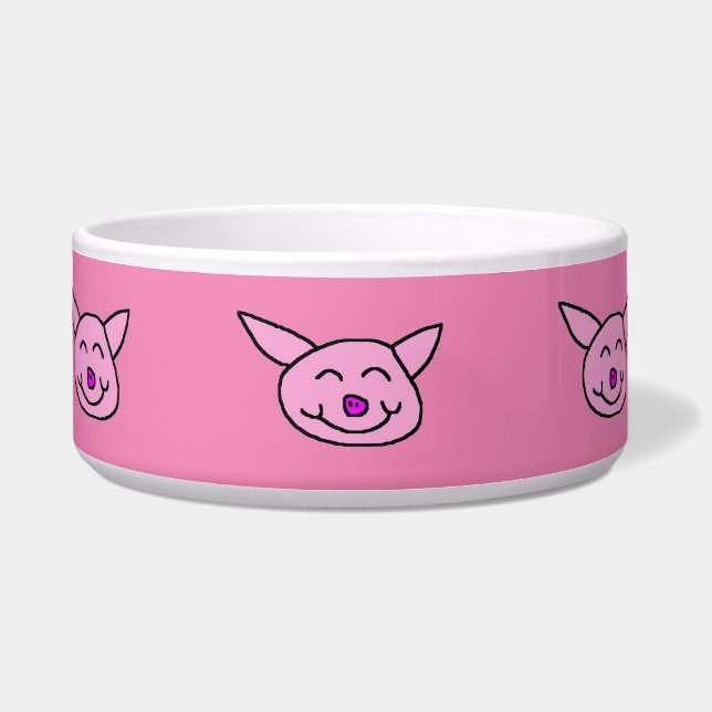 Happy Pink Pig Napf (Vorderseite)