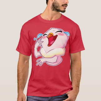 Happy Pink Taube Cartoon T-Shirt