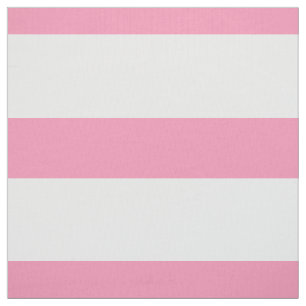 Happy Pink und White Large Stripes Stoff