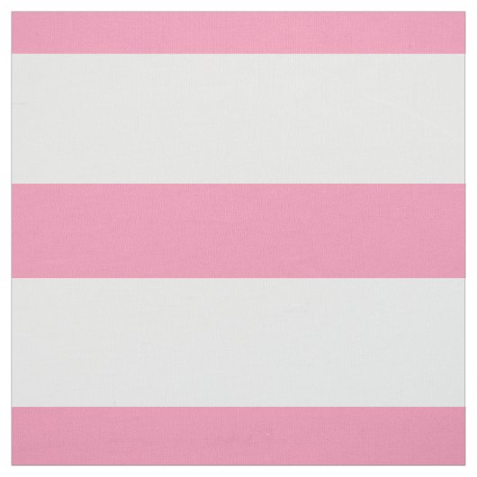 Happy Pink und White Large Stripes Stoff (Muster)