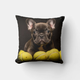🐕 Happy Pinscher Puppy Pillow Tennis Kissen