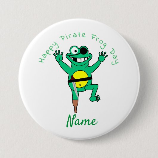 Happy Pirate Frog Day Thunder_Cove Button (Vorderseite)