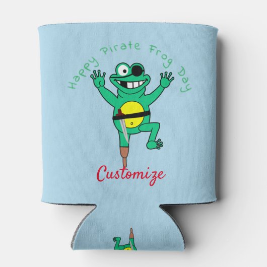 Happy Pirate Frog Day Thunder_Cove Dosenkühler (Rückseite)