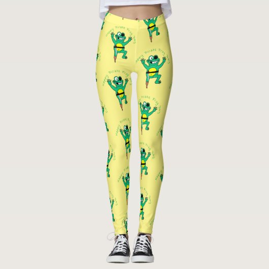 Happy Pirate Frog Day Thunder_Cove Leggings (Vorderseite)