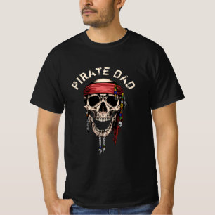 Happy PIRATE SKULL VATER T - Shirt