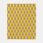 Happy Pit Bull Fleece Blanket (Vorderseite)