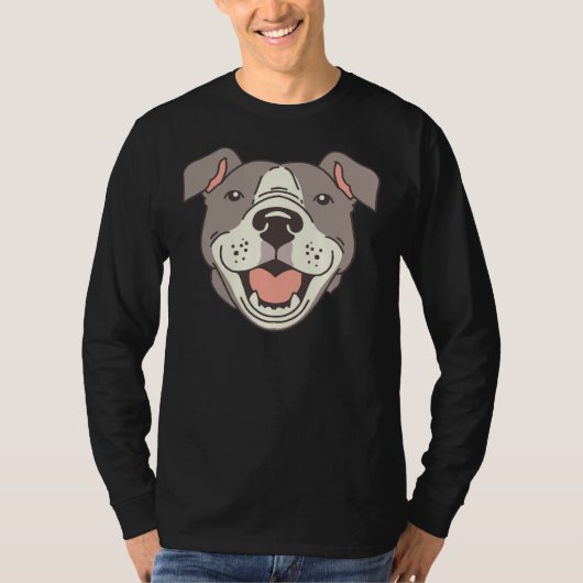 Happy Pit Bulls Paws on Red T-Shirt (Vorderseite)