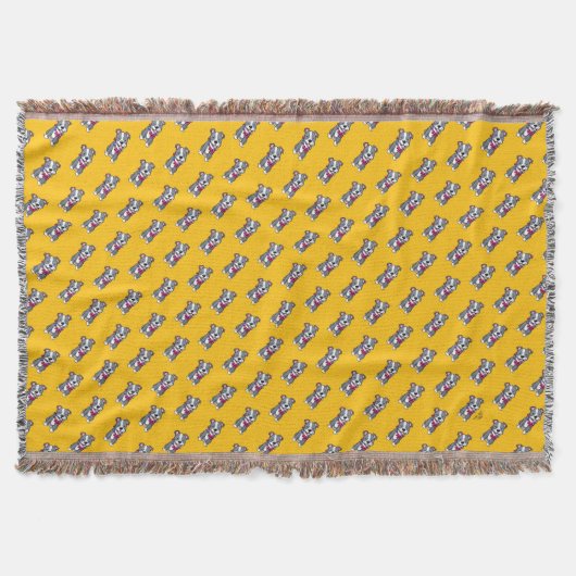 Happy Pit BullThrow Blanket Decke (Vorderseite)