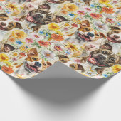 Happy Pitbull Hunde, Pit Bulls Geschenkpapier (Ecke)